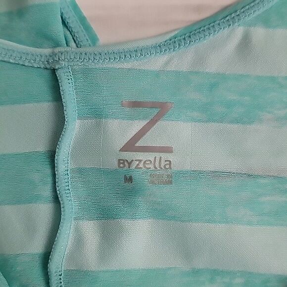Z by Zella open back striped yoga top - aqua Women's Size M - Picture 7 of 10
